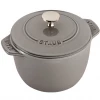 Staub Cast Iron 1.5-Quart Petite French Oven - Graphite Grey
