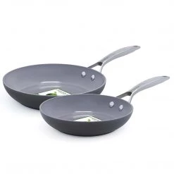 Green Pan Paris Pro Ceramic Non-Stick 2-Piece Open Frypan Set COOKWARE