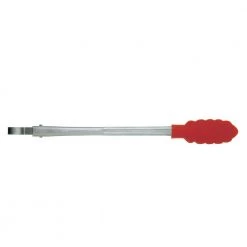 Cuisipro 9.5-Inch Silicone Locking Tongs, Red