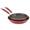 COOKWARE Rachael Ray Twin Pack 9.25'' And 11'' Skillet - Cranberry Red