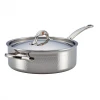 Ruffoni Symphonia Prima 5-Quart Covered Saute With Helper Handle - Stainless Steel COOKWARE