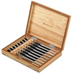 Wusthof- Wusthof 8-Piece Stainless Mignon Steak Knife Set, Olivewood SALE SPECIALS
