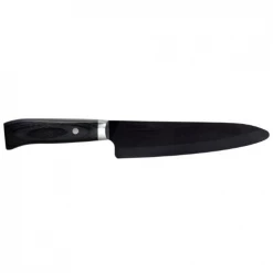 CUTLERY Kyocera Advanced Ceramic Ltd Series Chef Knife With Handcrafted Pakka Wood Handle, 7-Inch, Black Blade