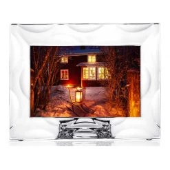 Orrefors Wave 4-Inch-By-6-Inch Picture Frame