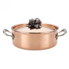COOKWARE Ruffoni Opus Cupra 4-Quart Covered Braiser, Copper