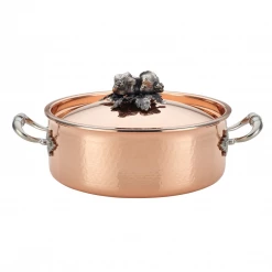 COOKWARE Ruffoni Opus Cupra 4-Quart Covered Braiser, Copper