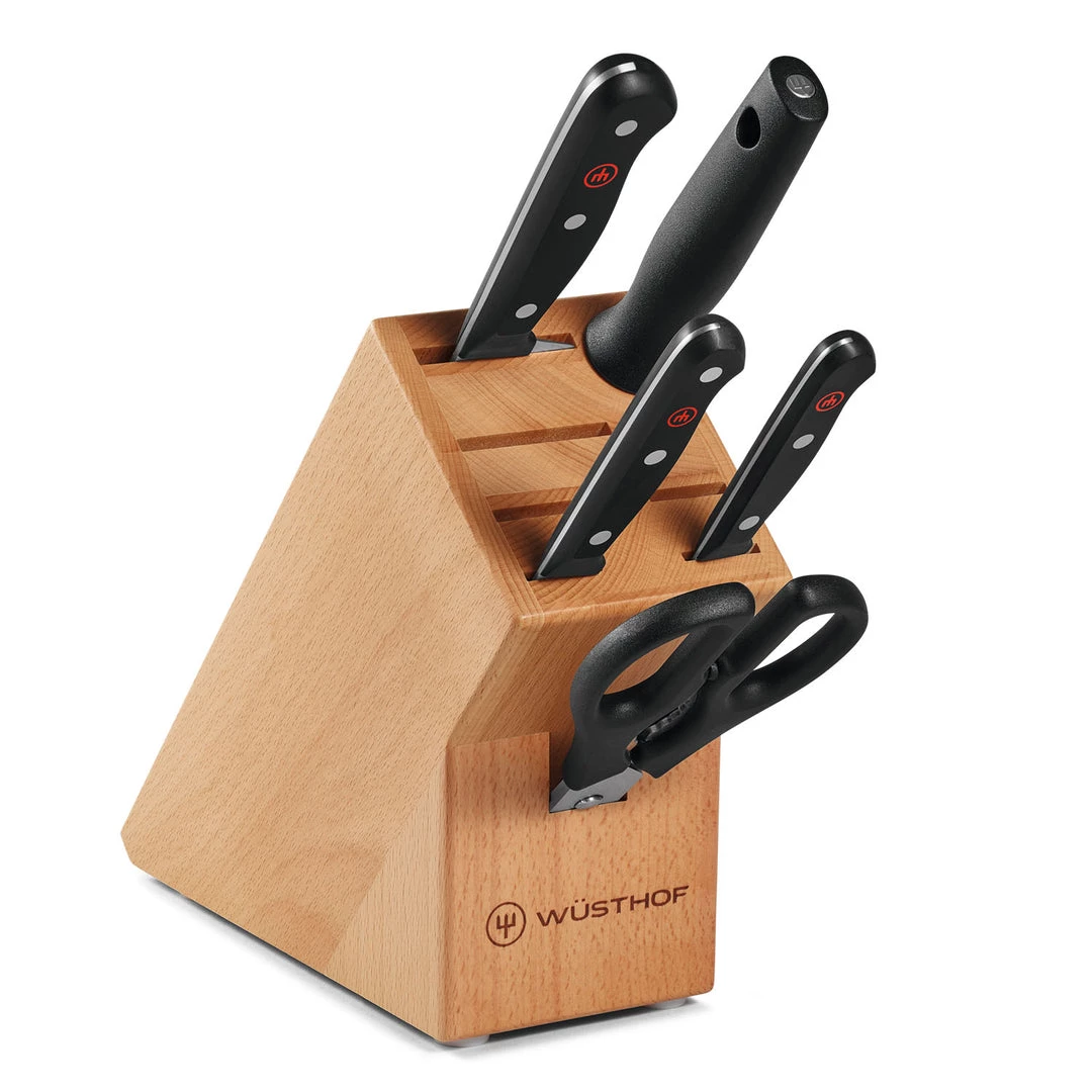 Wusthof Gourmet 6-Piece Knife Block Set - Natural Wood CUTLERY 3 Wusthof Gourmet 6-Piece Knife Block Set - Natural Wood CUTLERY
