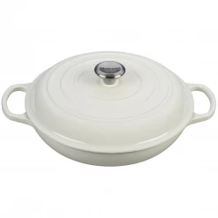 Le Creuset 3.5-Quart Signature Braiser - White COOKWARE