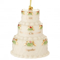 Lenox 2016 Our First Christmas Together Cake Ornament COOKWARE