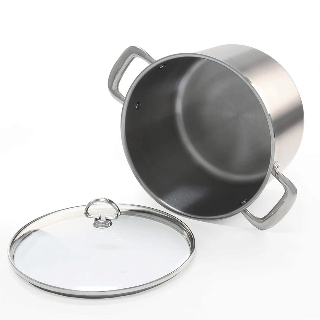 Chantal 8 Qt. Stock Pot W/ Pasta-Steamer Insert And Glass Lid SALE SPECIALS 6 Chantal 8 Qt. Stock Pot W/ Pasta-Steamer Insert And Glass Lid SALE SPECIALS