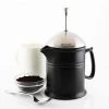COFFEE & TEA Chantal Ceramic 16-Ounce French Press W/ SS Plunger - Matte Black