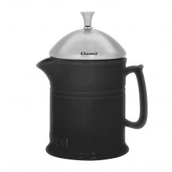 COFFEE & TEA Chantal Ceramic 16-Ounce French Press W/ SS Plunger - Matte Black