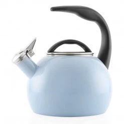 Chantal Enamel-on-Steel Anniversary 2-Quart Teakettle - Glacier Blue COOKWARE