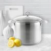 COOKWARE Chantal 12-Quart Stockpot With Glass Lid 2 COOKWARE Chantal 12-Quart Stockpot With Glass Lid