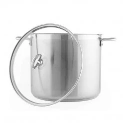 COOKWARE Chantal 12-Quart Stockpot With Glass Lid