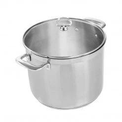 COOKWARE Chantal 12-Quart Stockpot With Glass Lid