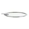 Cristel Strate Detachable Handle 8'' Flat Glass Lid COOKWARE