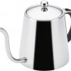 BonJour Stainless Steel Pour Over Teapot With Black Handle, 23-Ounce