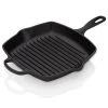 Le Creuset 10.25" Signature Square Skillet Grill - Licorice COOKWARE