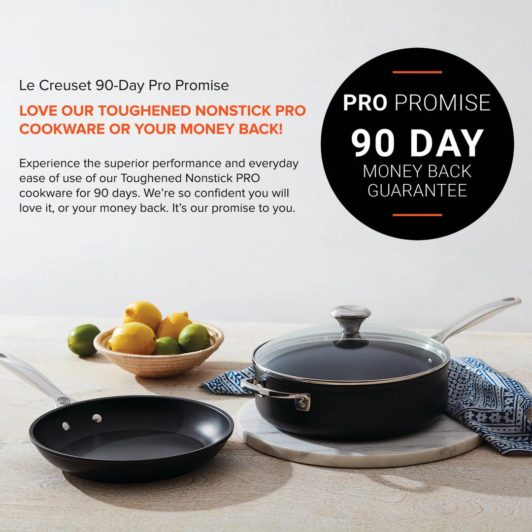 Le Creuset Toughened Nonstick PRO 4-1/4 Qt. Saute Pan With Helper Handle & Glass Lid 7 Le Creuset Toughened Nonstick PRO 4-1/4 Qt. Saute Pan With Helper Handle & Glass Lid