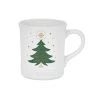 Le Creuset Noel Collection: 14 Oz. Tree Mug - White W/ Applique