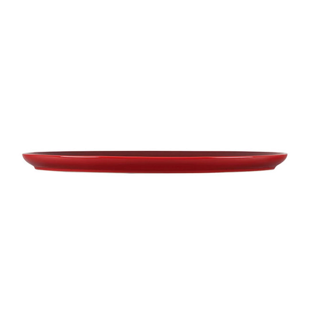 Le Creuset Noel Collection: Oval Santa Cookie Platter - Cerise W/ Embossed Design LeCreuset 5 Le Creuset Noel Collection: Oval Santa Cookie Platter - Cerise W/ Embossed Design LeCreuset