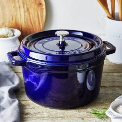 Staub 5.00-qt Tall Cocotte - Dark Blue