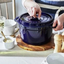 Staub 5.00-qt Tall Cocotte - Dark Blue