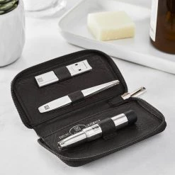 Zwilling J.A. Henckels TWINOX 3-Piece Men's Competence Zipper Case, Brown